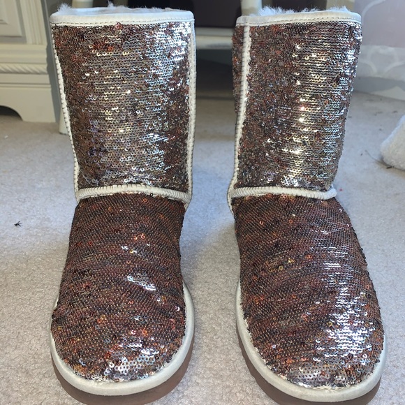 UGG Australia Women’s Multicolor Sequin Boots - Picture 1 of 7